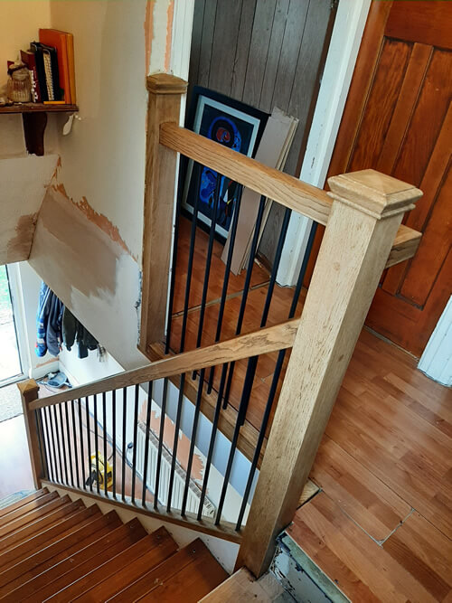 recent staircase makeover in Hindley 2