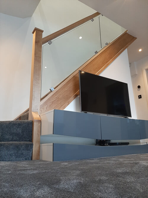 recent oak and glass staircase renovation in Wigan 4