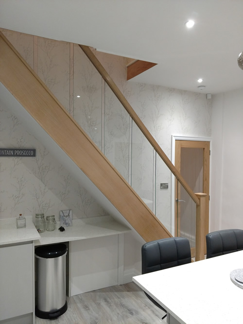recent oak and glass staircase renovation in Wigan 1