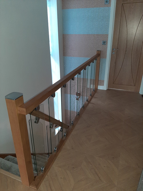 recent oak and glass staircase renovation in Bolton 6