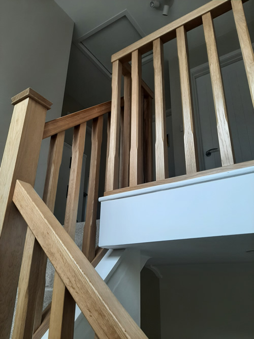 recent oak staircase renovation in Bolton 5