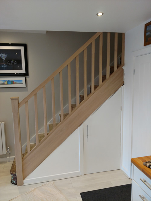 recent oak staircase renovation in Westhoughton 5