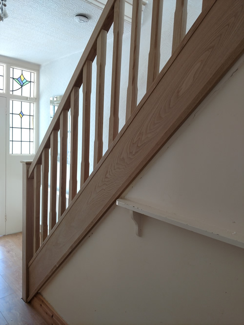 recent oak staircase renovation in Westhoughton 6