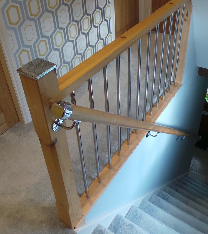 recent Softwood staircase renovation in Westhoughton 4