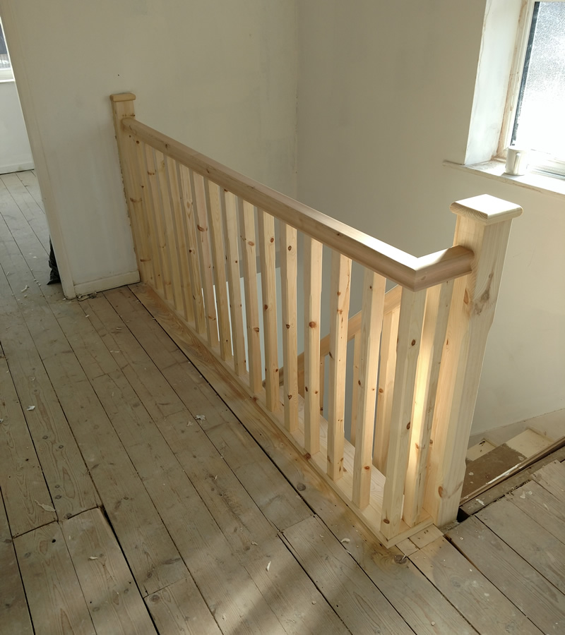 recent Softwood staircase renovation in Westhoughton 6